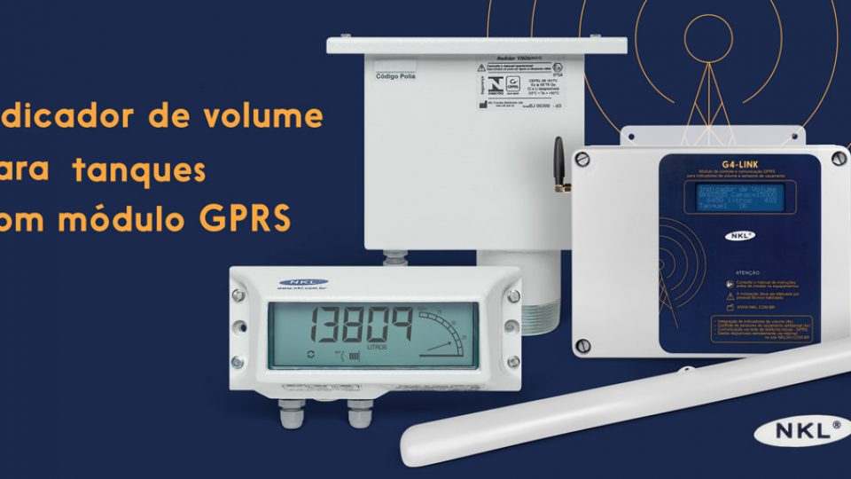 Indicador de Volume para tanques com módulo GPRS