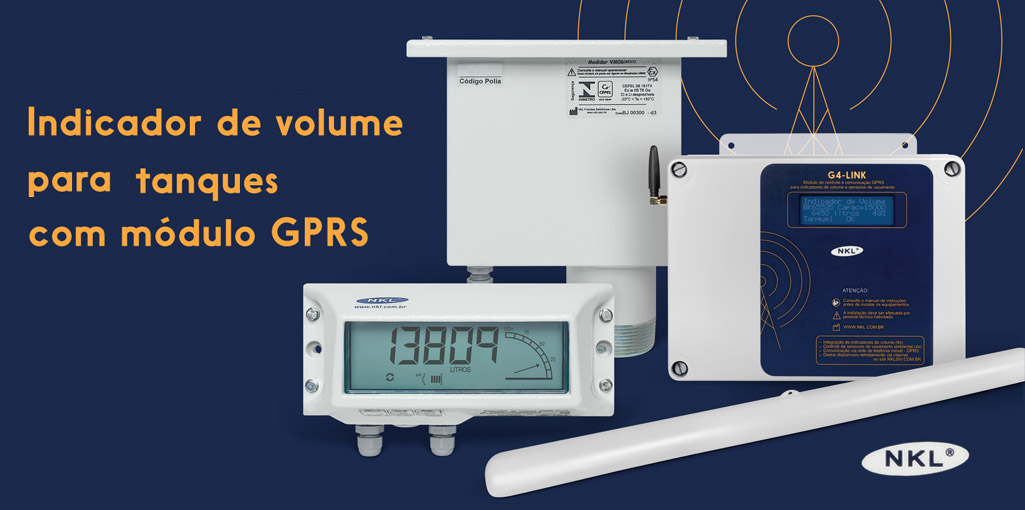 Indicador de Volume para tanques com módulo GPRS